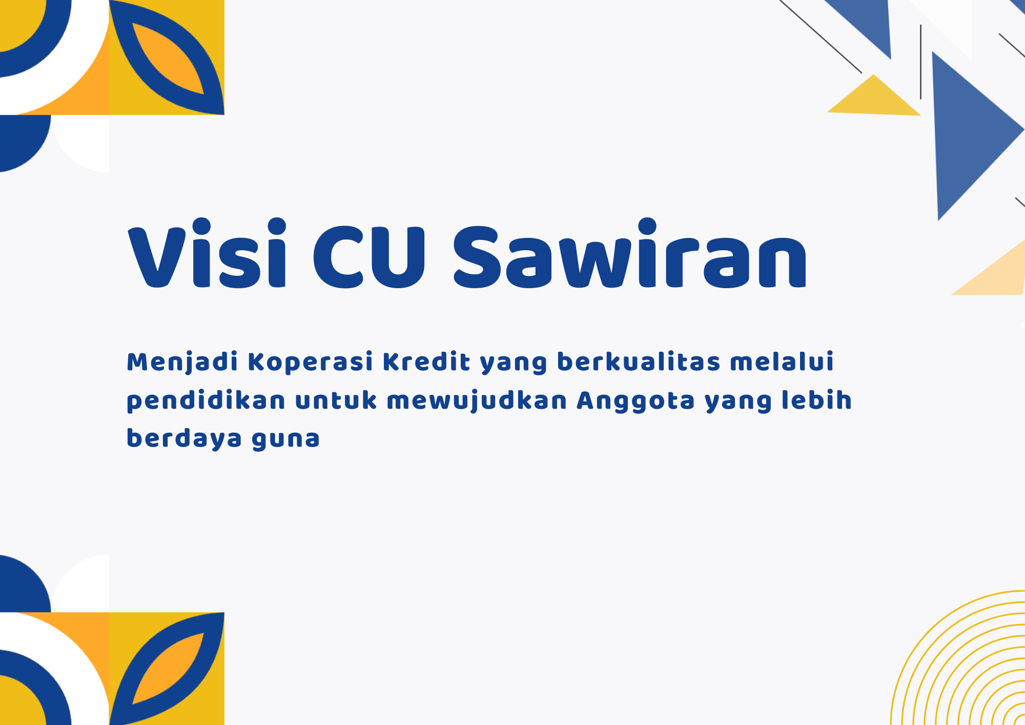 Visi CU Sawiran